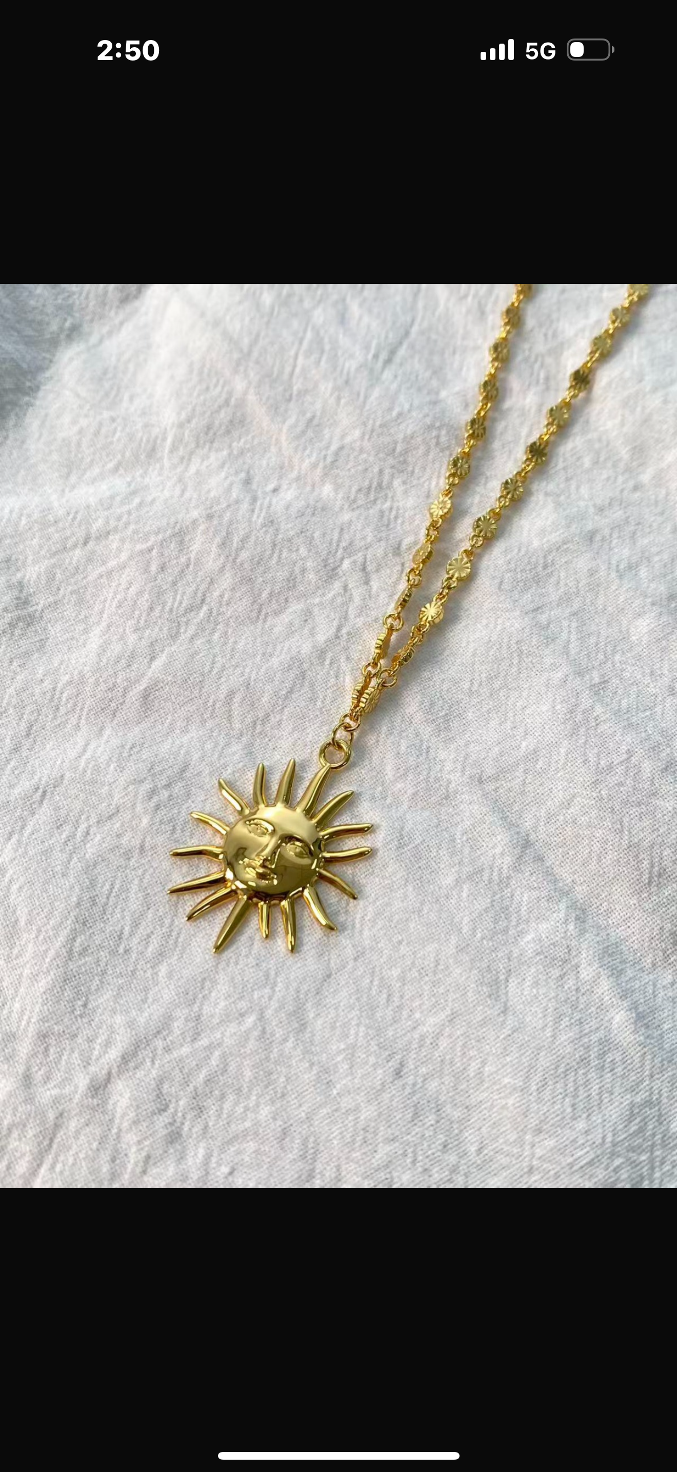 Sun Pendant Necklace